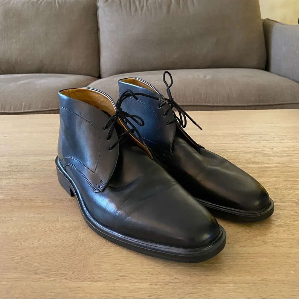 Cole Haan Men’s Black Leather Chukka Boots – Size 8.5M